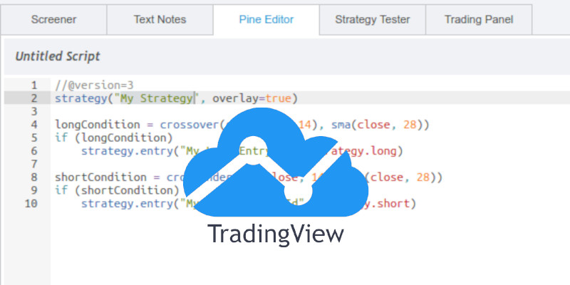 line wrapping con Tradingview