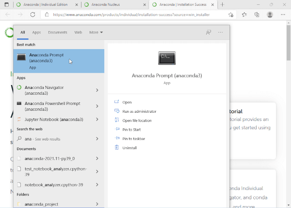 anaconda prompt ricerca